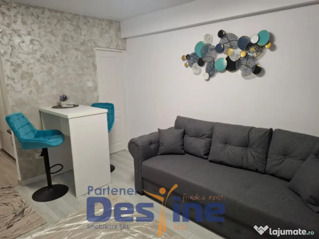 Garsoniera Nicolina | 21 mp | Complet renovată | Mobilată