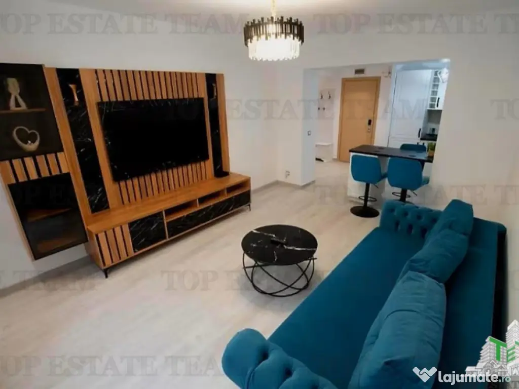 Apartament superb 2 camere, mobilat si utilat de lux, parcar 