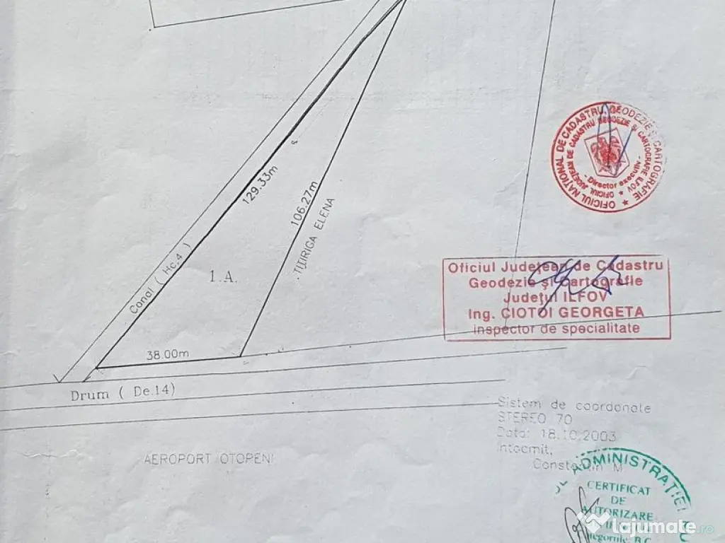 Teren de vanzare Aeroport Otopeni 1800 mp | Cargo | Pista 2 