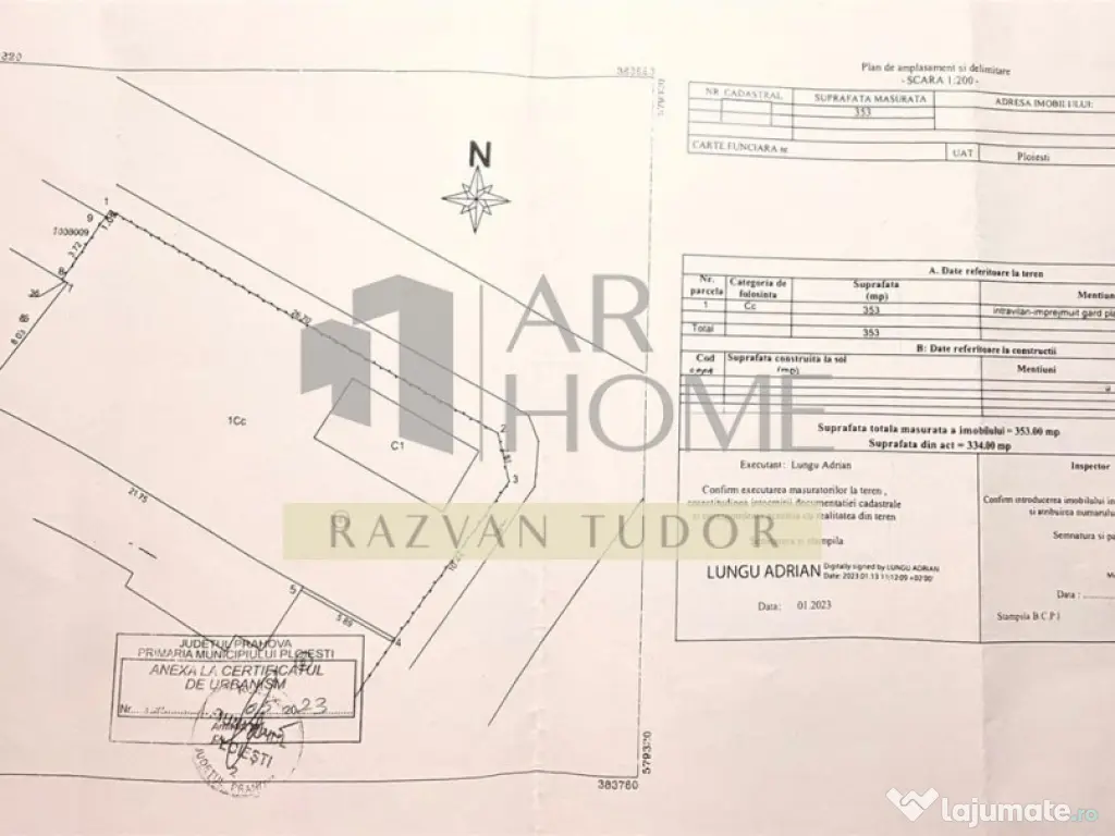 Teren intravilan 353mp , Ploiesti , central 