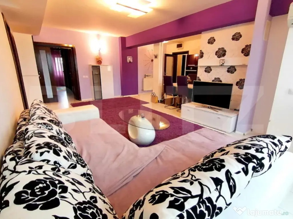 Apartament de 4 camere, 98 mp, centrala, aer conditionat, zo