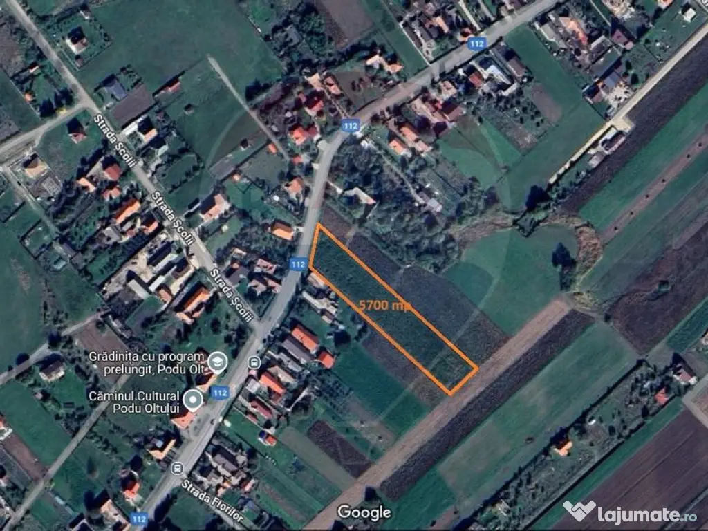 Comision 0 %! Teren intravilan, 5.700 mp, Podul Oltului! 