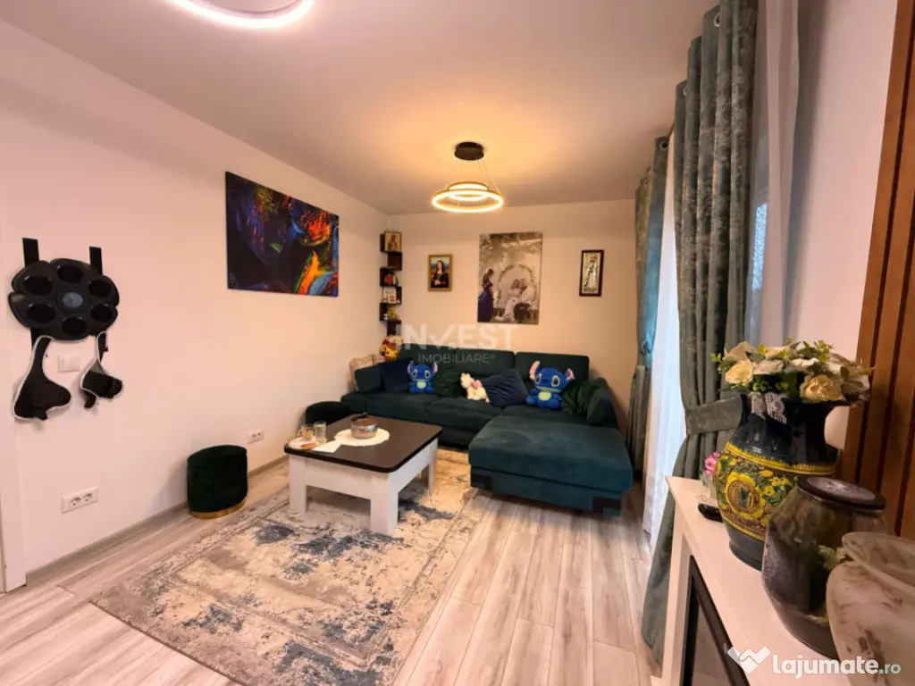 Apartament intabulat cu 2 camere - decomandat, etaj 1, mobil