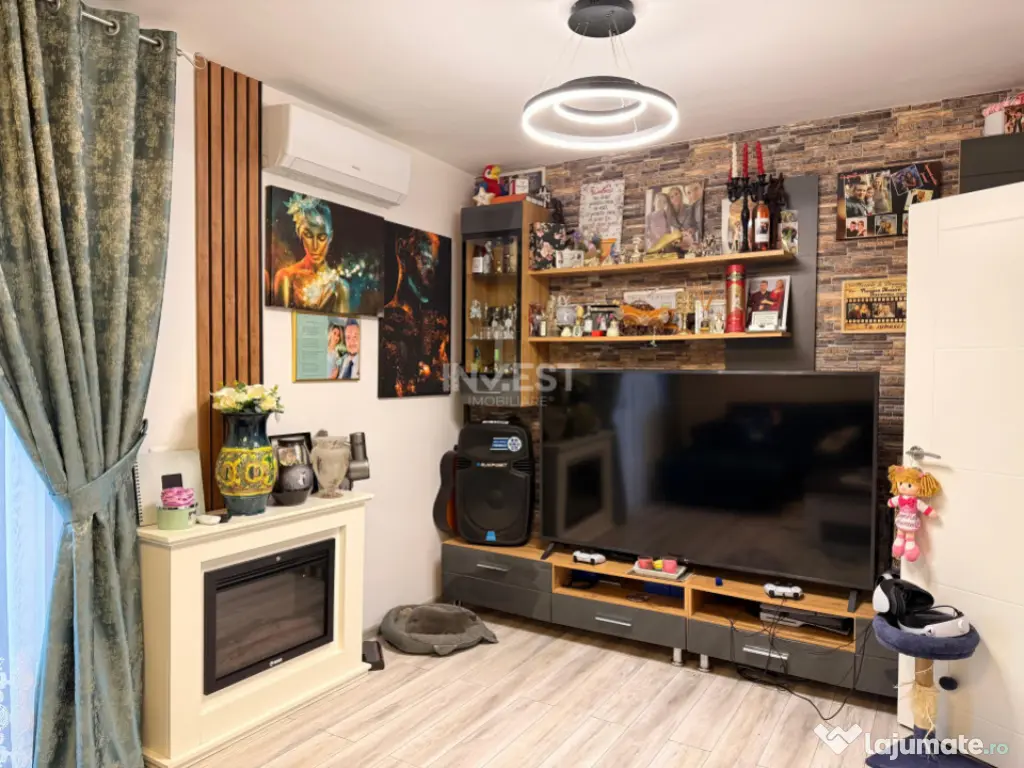 Apartament intabulat cu 2 camere - decomandat, etaj 1, mobil