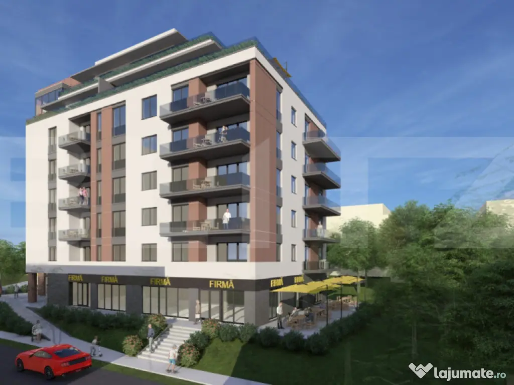 Apartament 3 camere, 2 bai, 92 mp, terasa 14 mp, zona Andrei