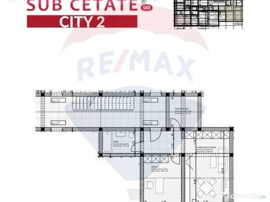 Apartament cu 2 camere, Nou, Intabulat, De Vanzare, Subce... 