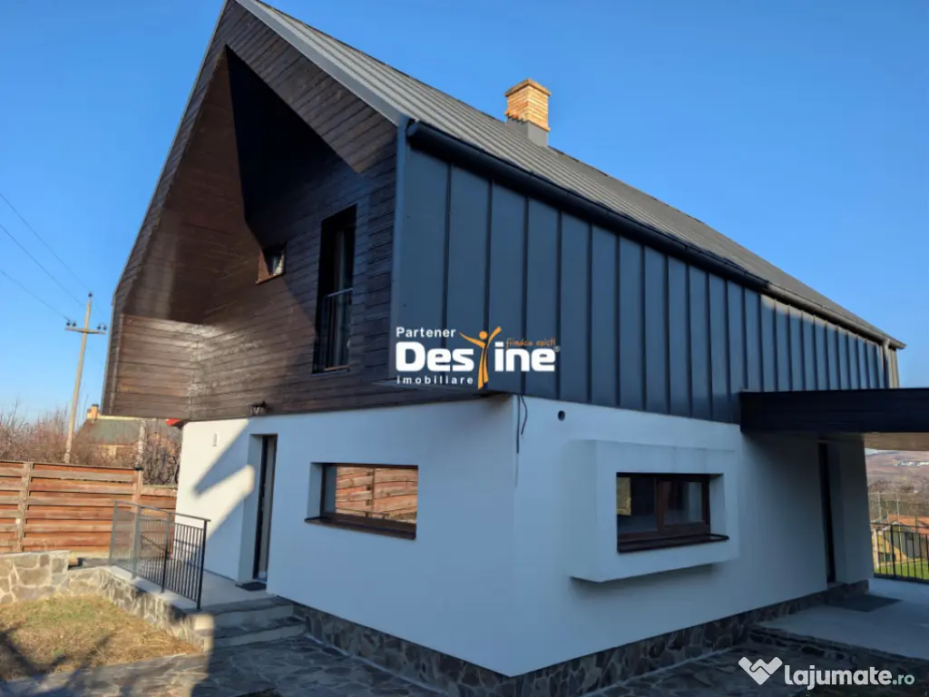 Casă design Nordic D+P+1+POD stil Scandinav 160 mpU și 800 