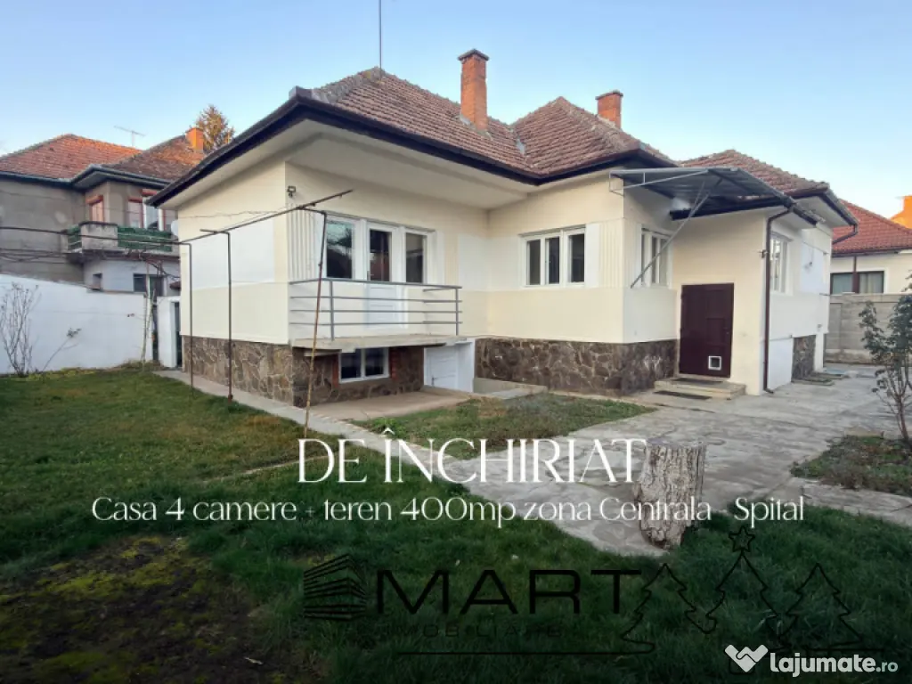 Casa 4 camere 130mp+400mp teren zona Spitalul Judetean