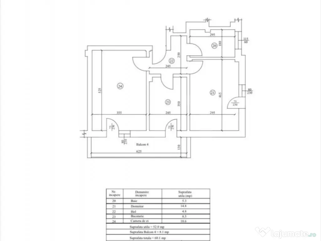 Apartament 2 camere, 60 mp, cartier Veteranilor - parcul N.