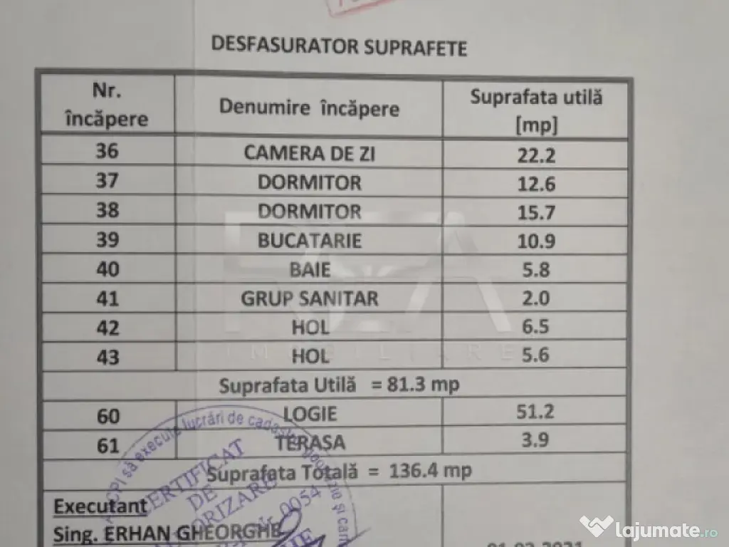 3 Camere + Terasa 136 mp Cartierul Brâncuși - Drumul Taber 