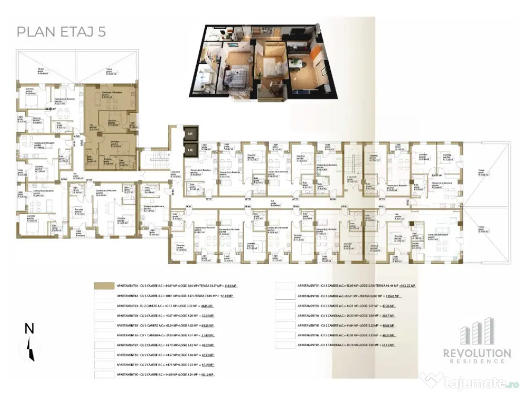 NEW! Apartamente 2 camere - Republicii 115, Baia Mare.