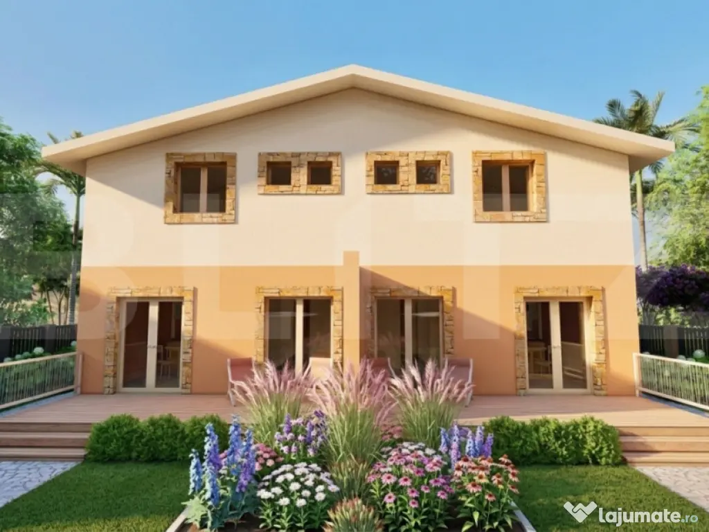 Casa tip duplex, 5 camere, 2 bai, teren 300 mp, Giroc