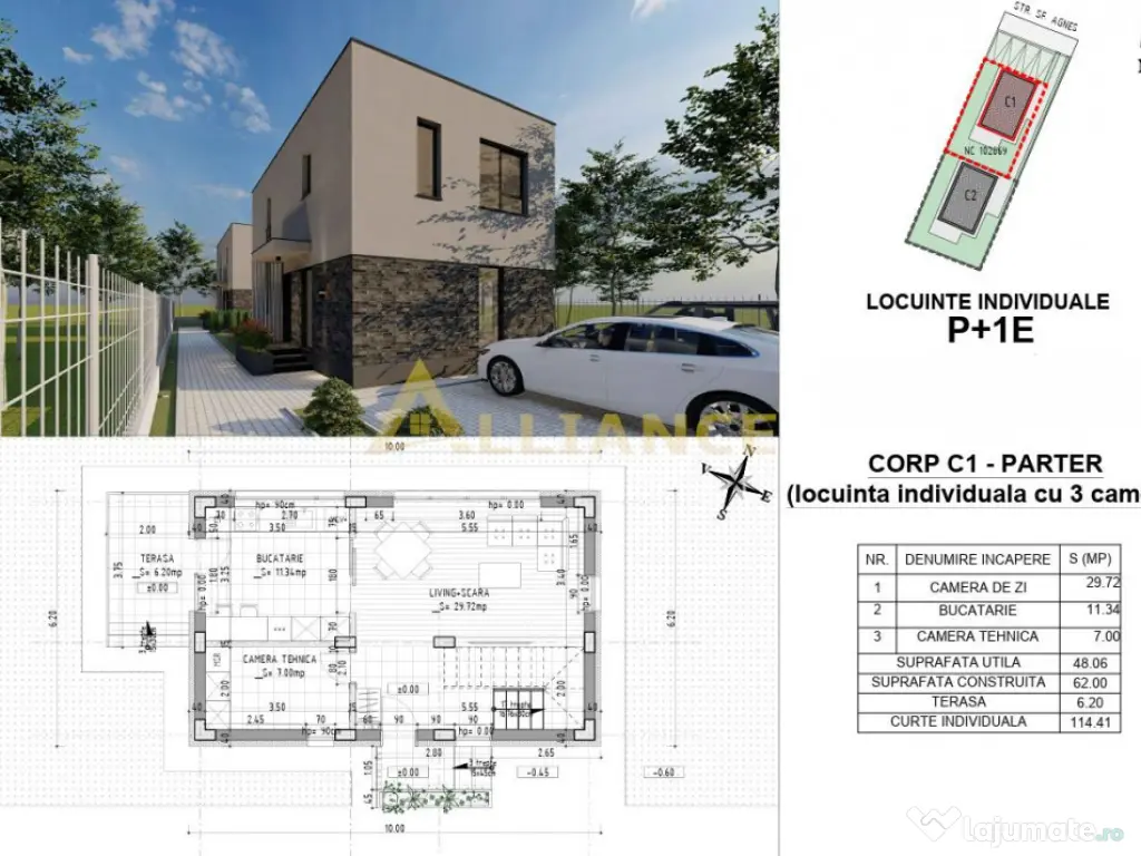 Casa Individuala P 1 - 1 km de Primaria Popesti Leordeni 