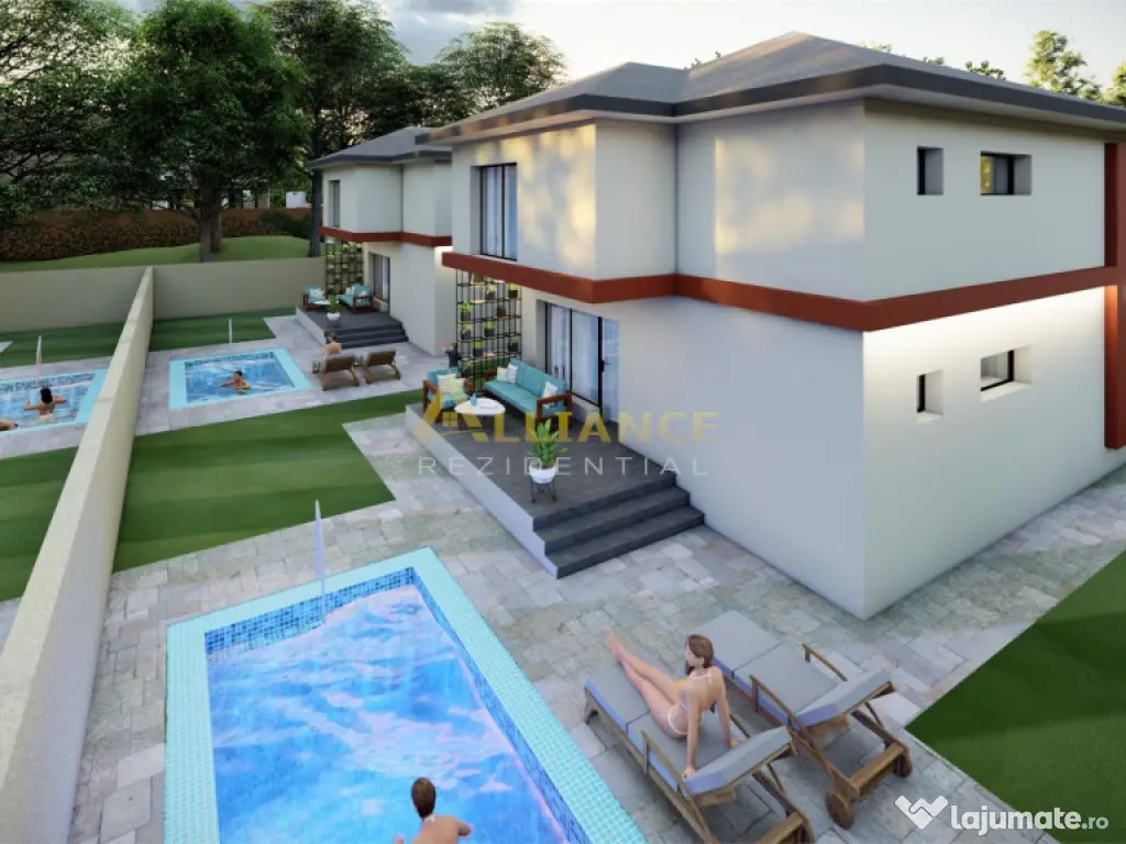 Casa,complex reziden#539;ial | 4 dormitoare | Teren 340 mp