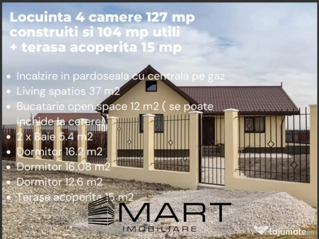 Casă Modernă cu Teren 500 m² 