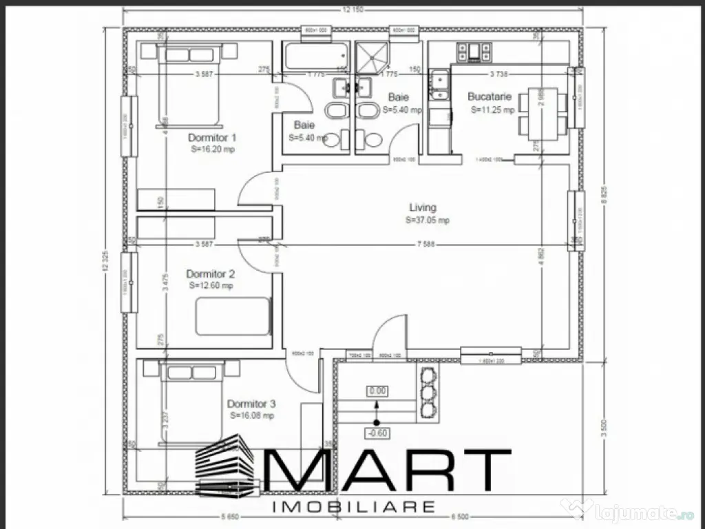Casă Modernă cu Teren 500 m² 