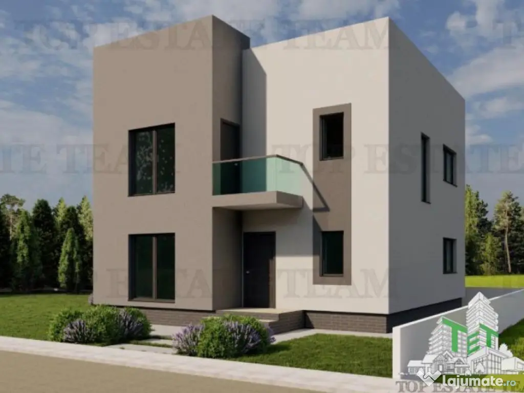 Vila individuala pe stil Mediteranean, cu 4 camere, 3 bai, 2