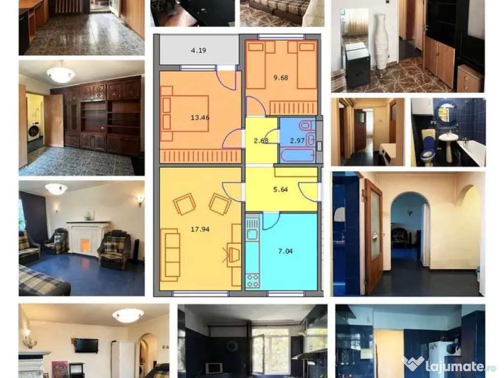 Apartament 3 camere decomandat Brancoveanu 