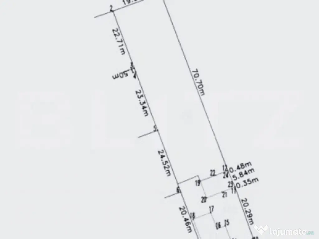 Teren 1850 mp 2 fronturi stradale Moșnița Veche