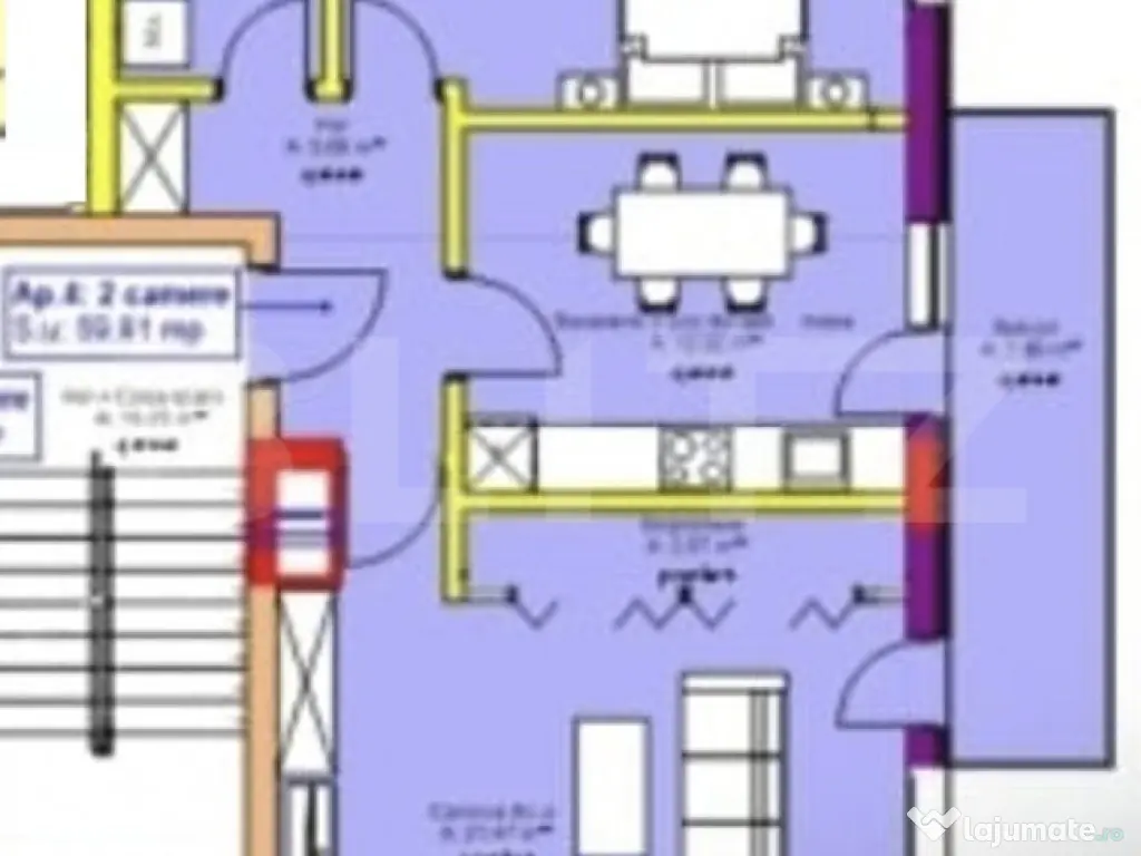 Apartament 2 camere, Decomandat, 60 mp, Imobil Nou, Zona Riv 