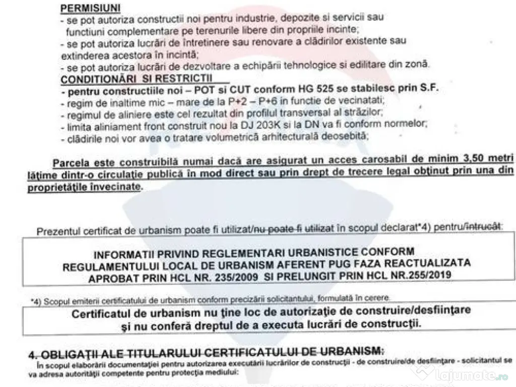 Teren intravilan Buzau / Bulevardul Industriei 