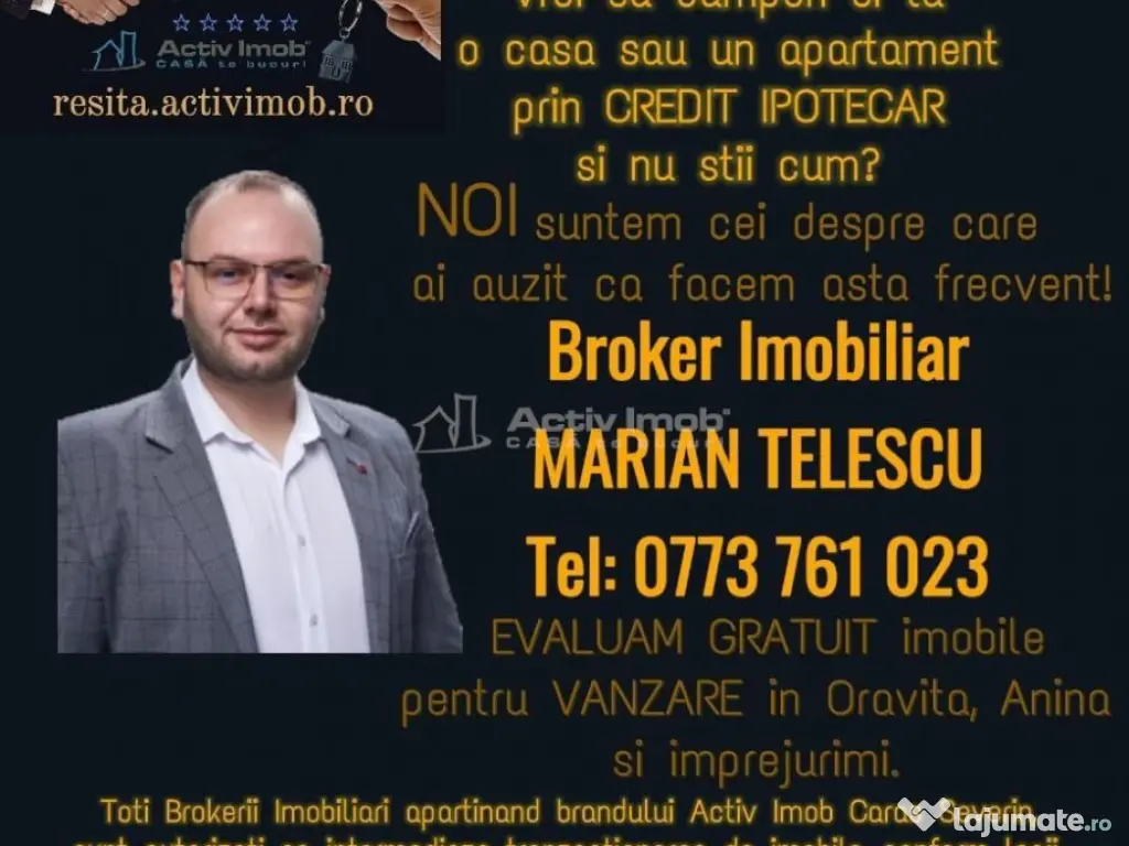 Oravita, Apt.2 Cam, la Cheie, Decomandat, ZERO COMISION 