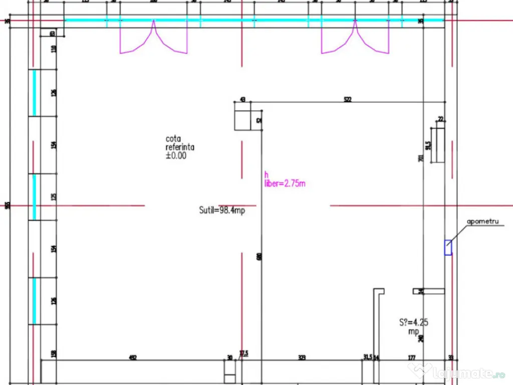 Spațiu comercial, 103 mp, zona Borhanci