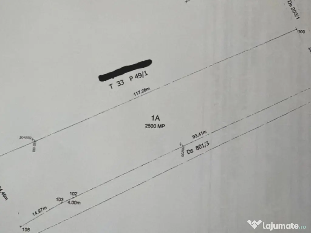 Teren 2500 mp Malu Mare, deschidere la drum asfaltat, vedere