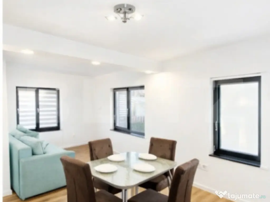Apartament 2 camere, LUX, 60mp la casa, curte 40mp, langa Ae