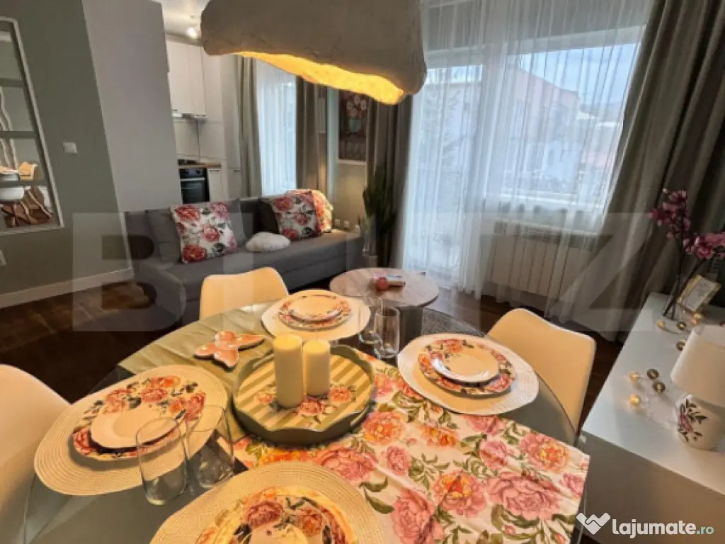 Apartament cu 2 cam, 42 mp, parter inalt, 2 balcoane, zona S