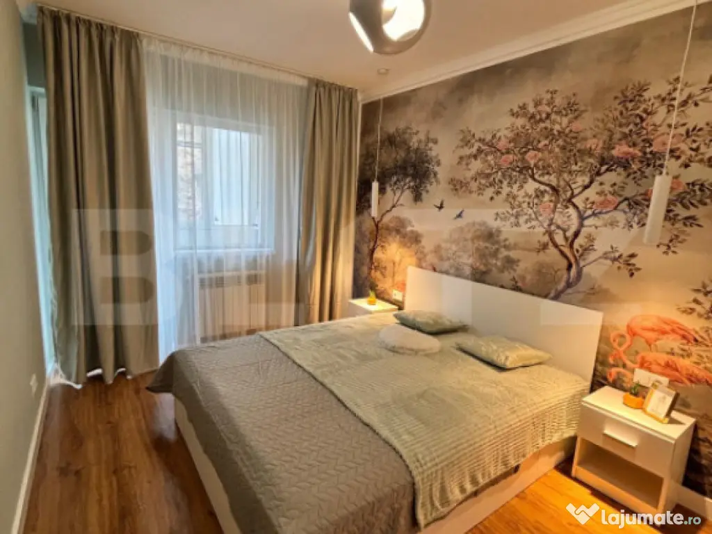 Apartament cu 2 cam, 42 mp, parter inalt, 2 balcoane, zona S