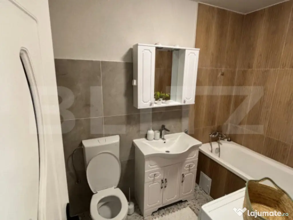 Apartament cu 2 cam, 42 mp, parter inalt, 2 balcoane, zona S