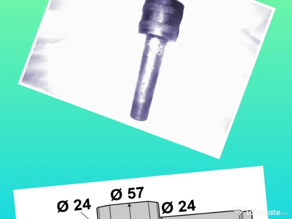 Varf rotativ con de centrare pentru strung CM3 