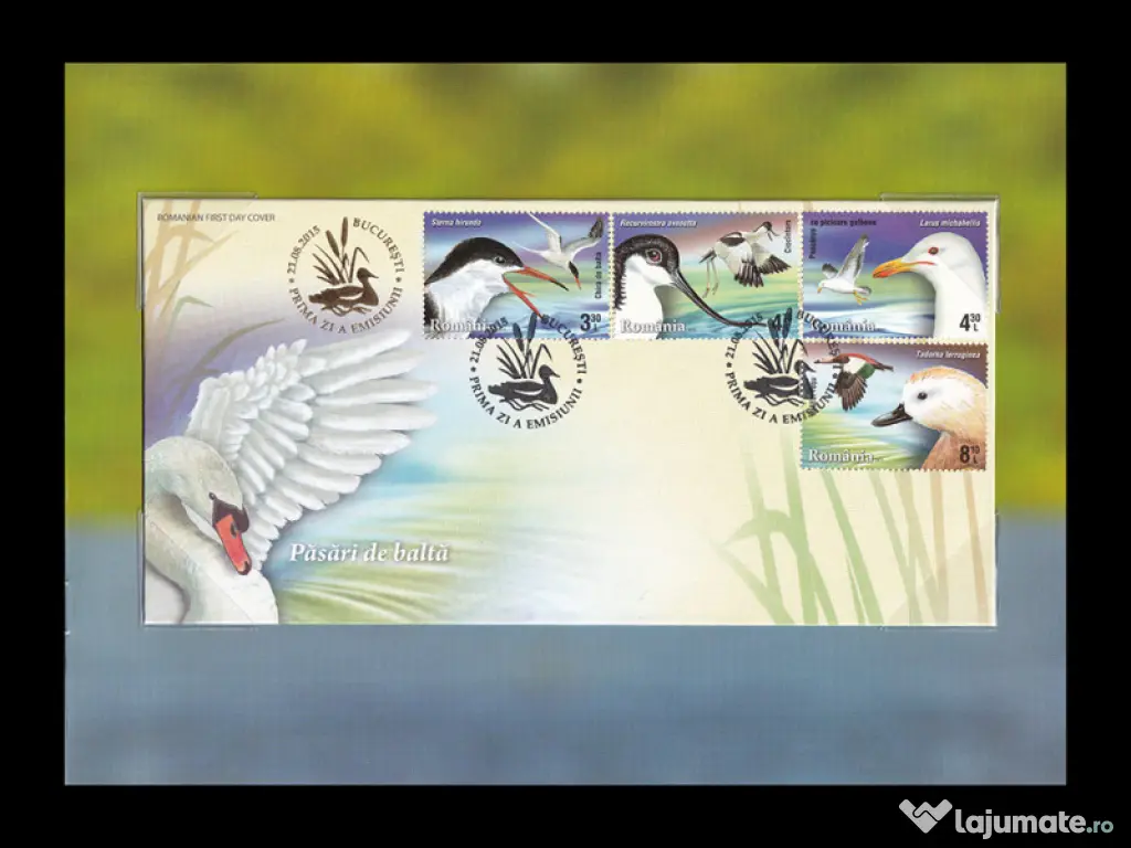 Album filatelic romania~Pasari de balta 2015 