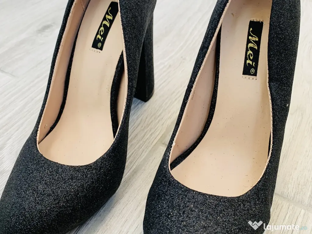 pantofi dama cu sclipici 