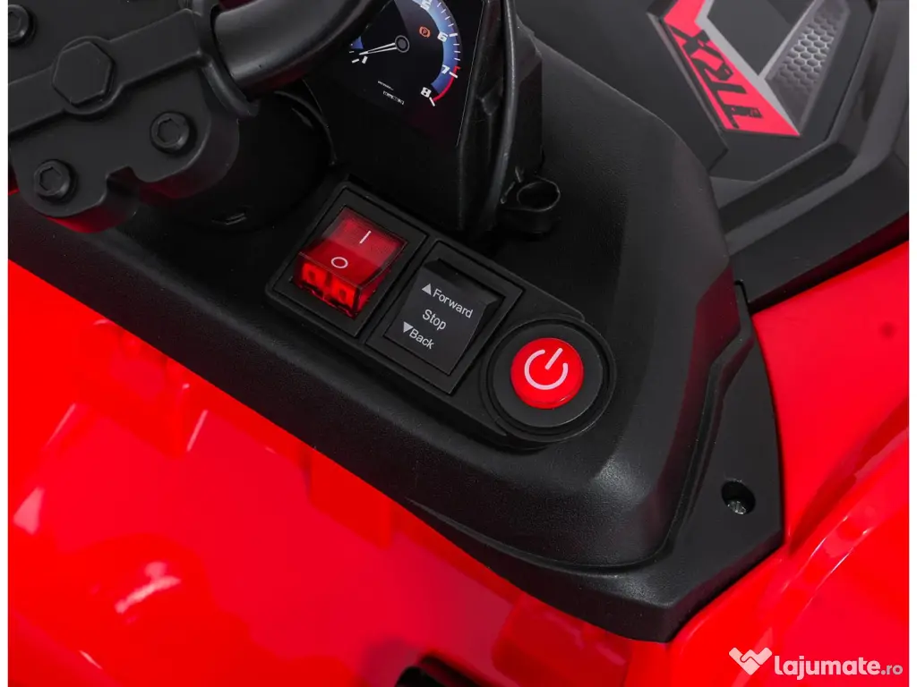 ATV electric pentru copii Kinderauto HL699 6x6, 4x 45W, 12V 14AH #red