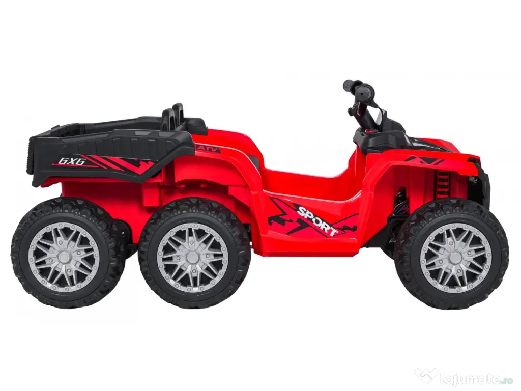 ATV electric pentru copii Kinderauto HL699 6x6, 4x 45W, 12V 14AH #red