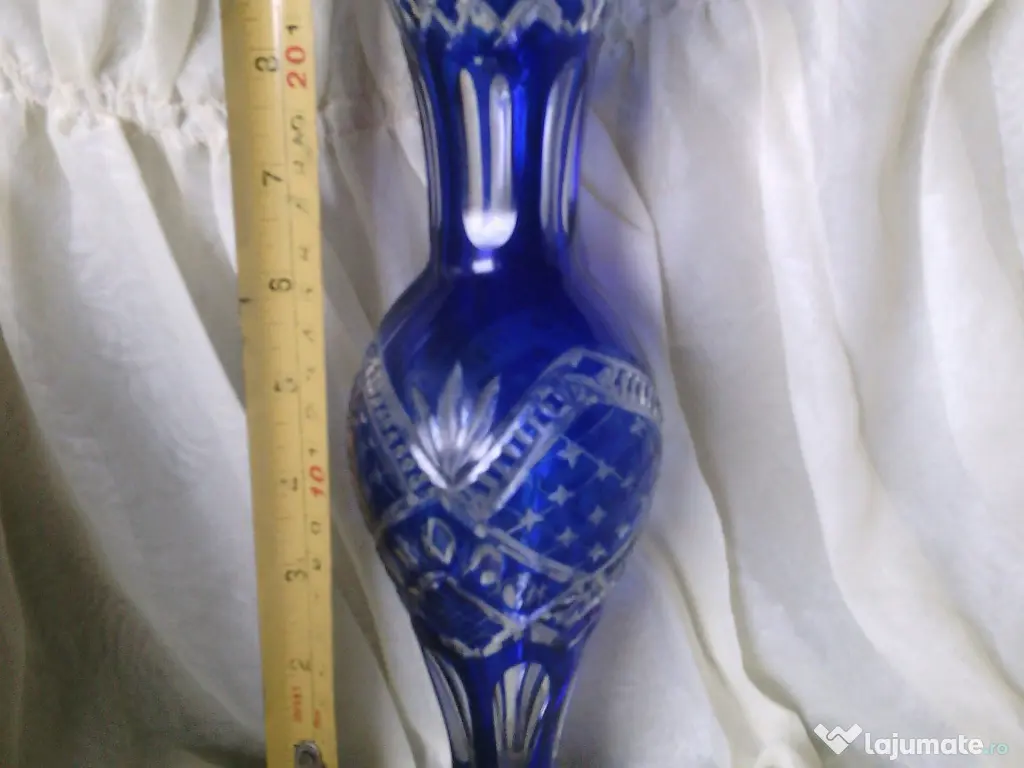 Vaza veche cristal cobalt