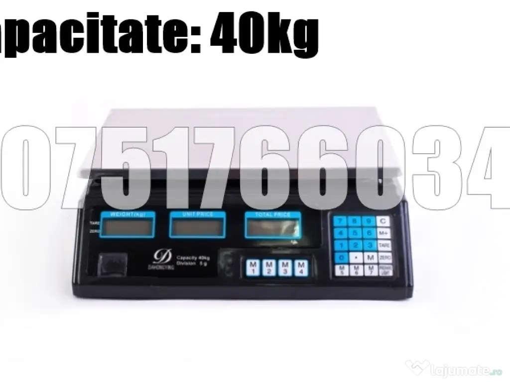 Cantar Masa Legume Fructe Platforma Electronic 40kg + LIVRARE GRATUITA 