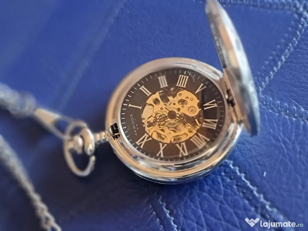 Ceas de buzunar clasic | Akribos XXIV AK609 - Eleganță care bate la timp