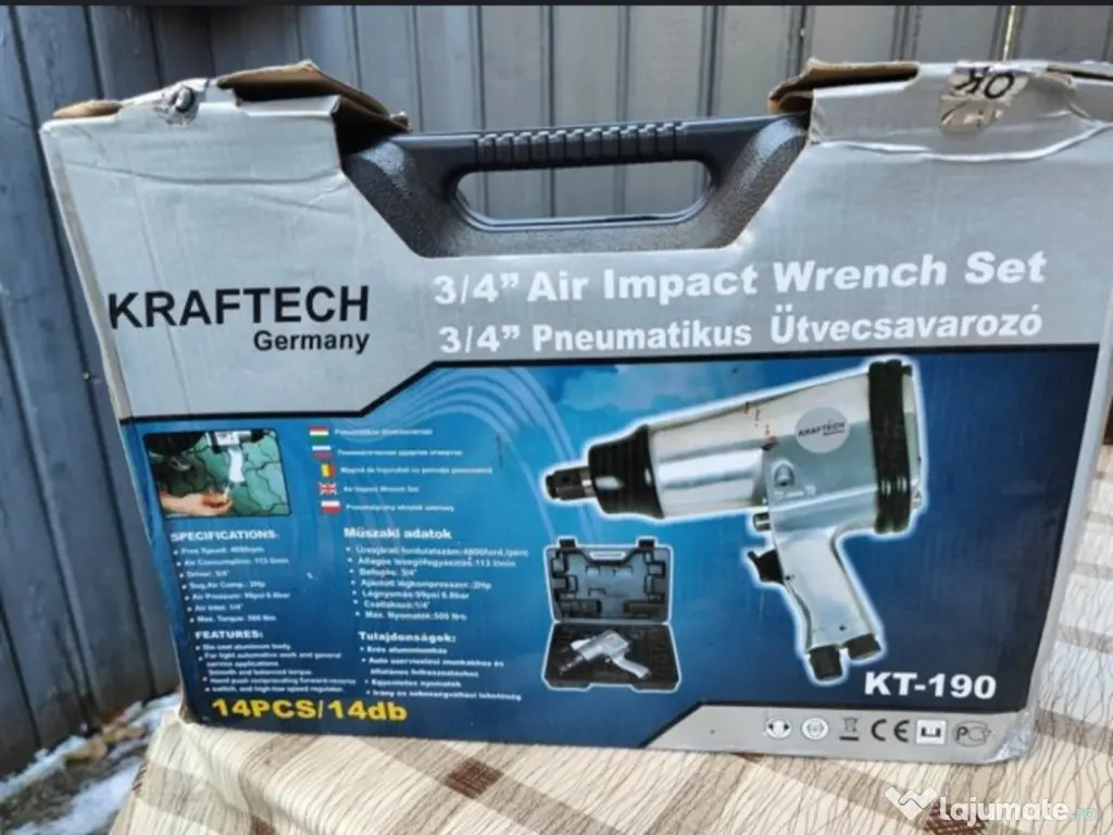 Pistol pneumatic 3/4 