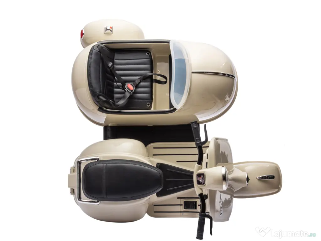 Scuter electric cu atasament Piaggio VESPA 150 VL1T 2x 55W 12V 10Ah Bej