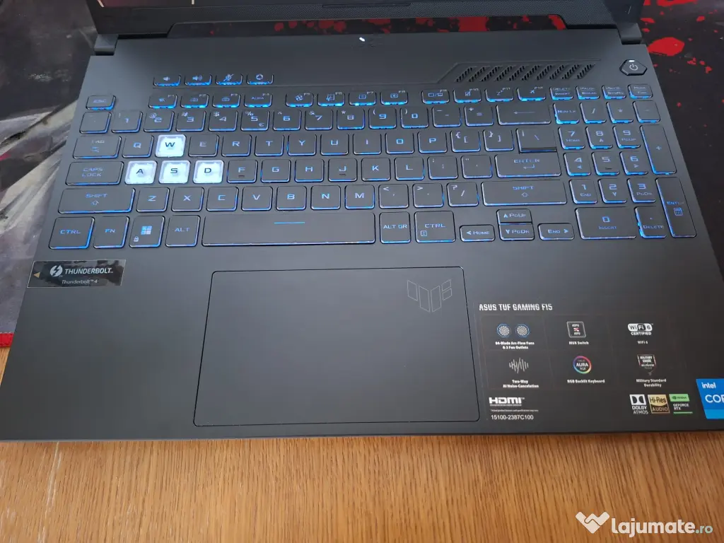 VAND ASUS TUF F15 + GARANTIE 10 LUNI