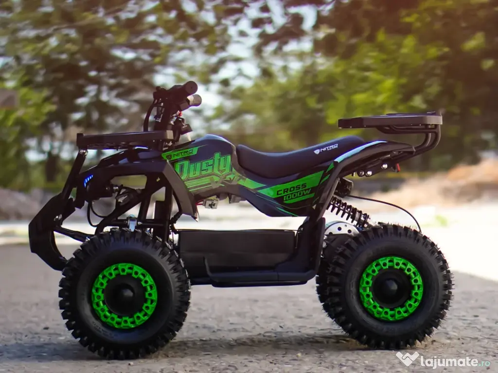 ATV electric NITRO Dusty VX Cross 1000W 36V Snowy tyres Green 