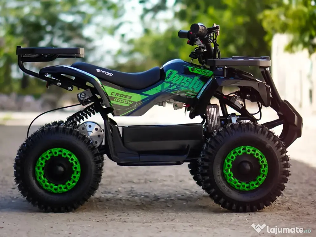 ATV electric NITRO Dusty VX Cross 1000W 36V Snowy tyres Green 