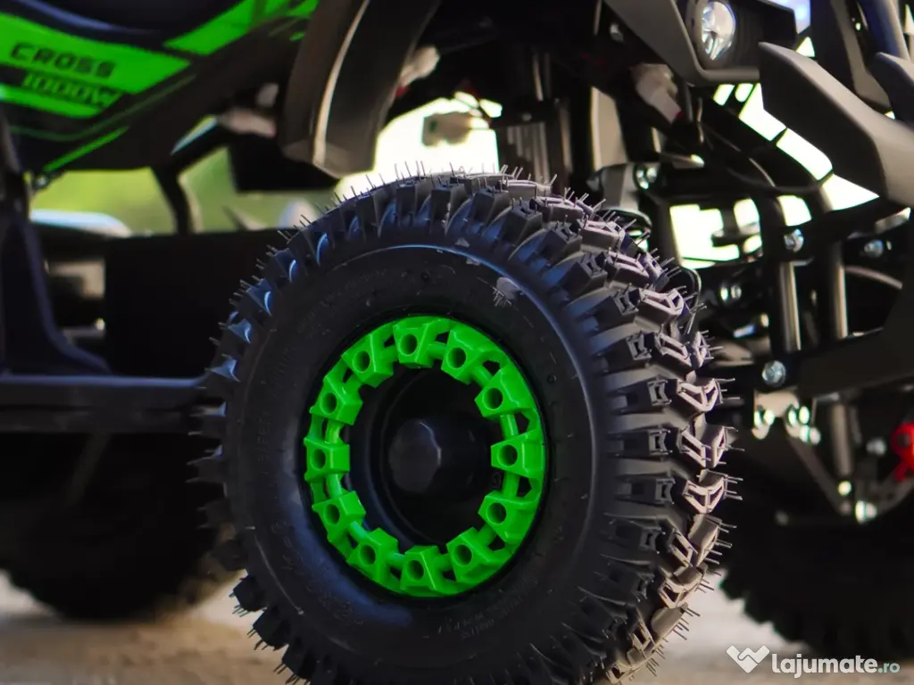 ATV electric NITRO Dusty VX Cross 1000W 36V Snowy tyres Green 