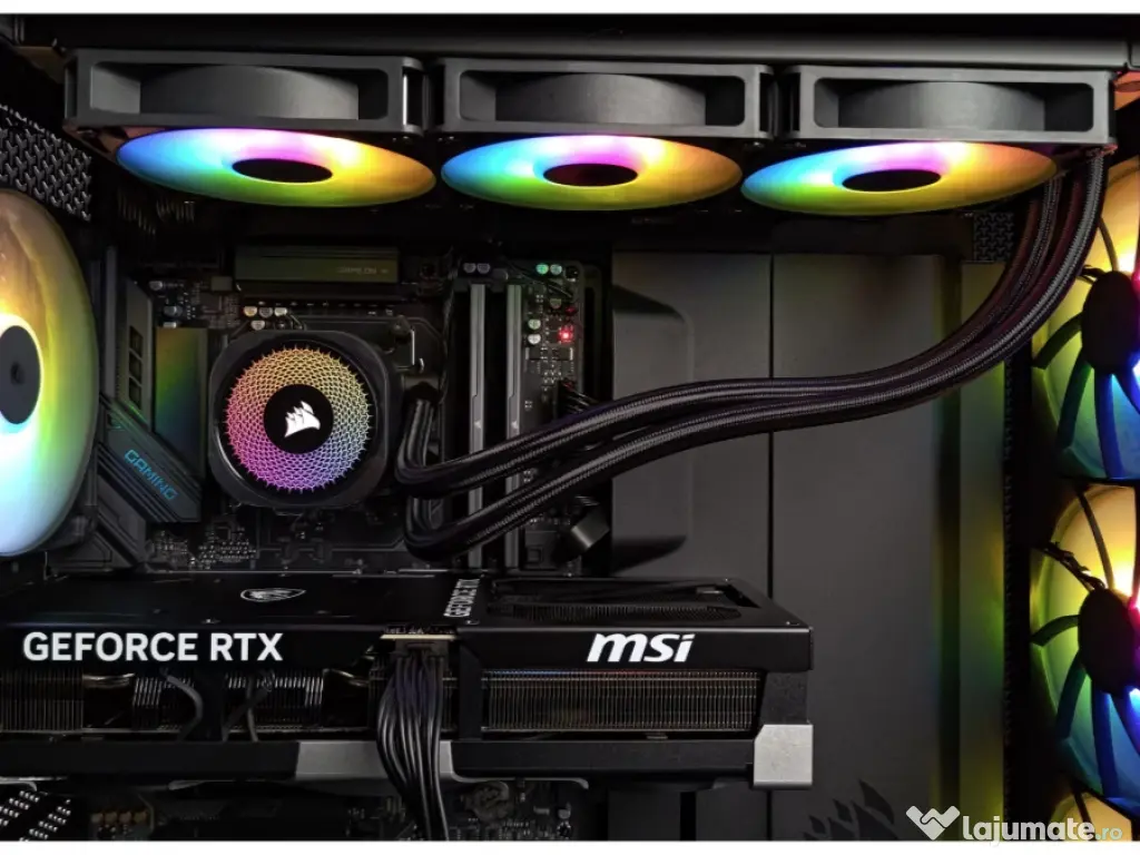 Sistem Gaming AMD Ryzen 9 9900X3D 64GB RAM DDR5 4TB SSD RTX 5090, 2 ani garantie 