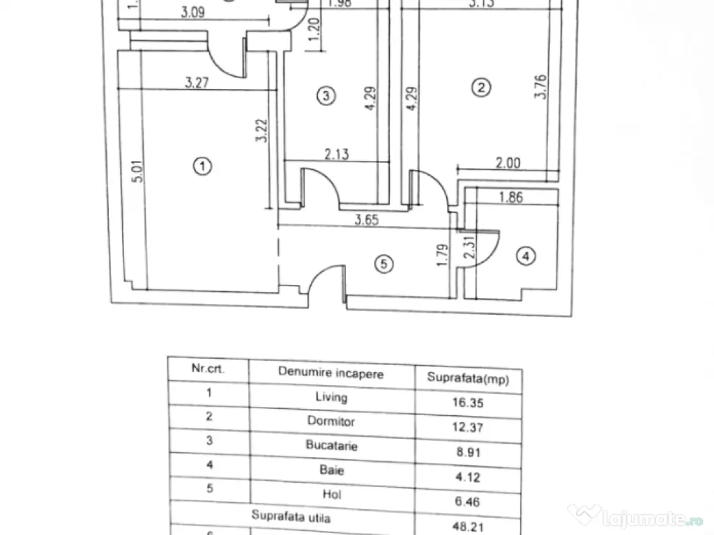 Apartament 2 camere Chiajna mobilat complet balcon inchis etaj 2