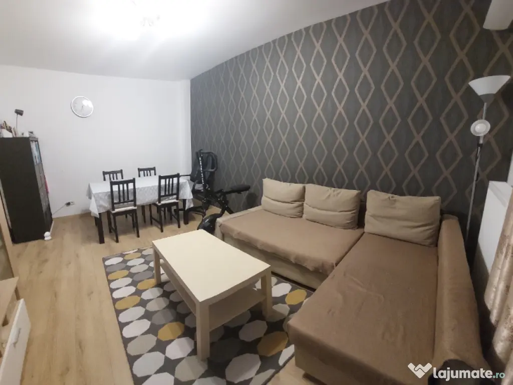 Apartament 2 camere Chiajna mobilat complet balcon inchis etaj 2