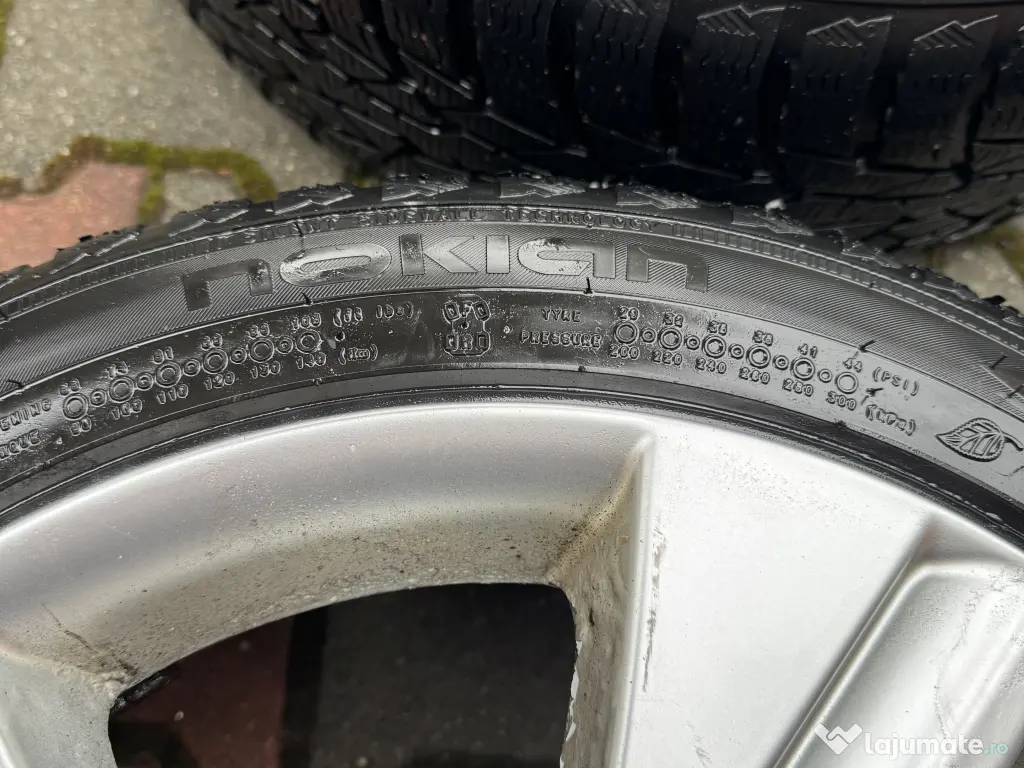 Vând set 4jante 17mercedes cu anv iarna 